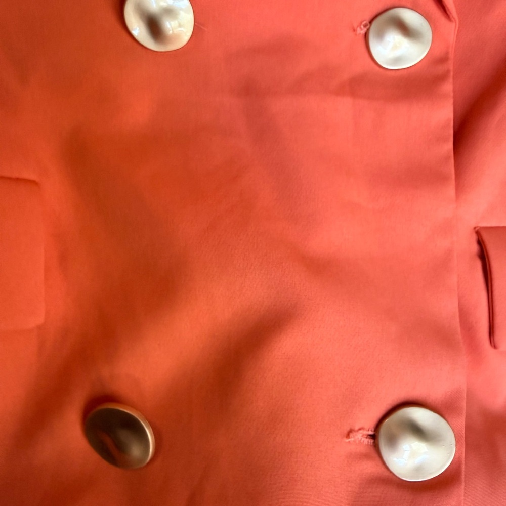 PrettyLittleThing Women's Orange Blazer - Picture 4 of 5